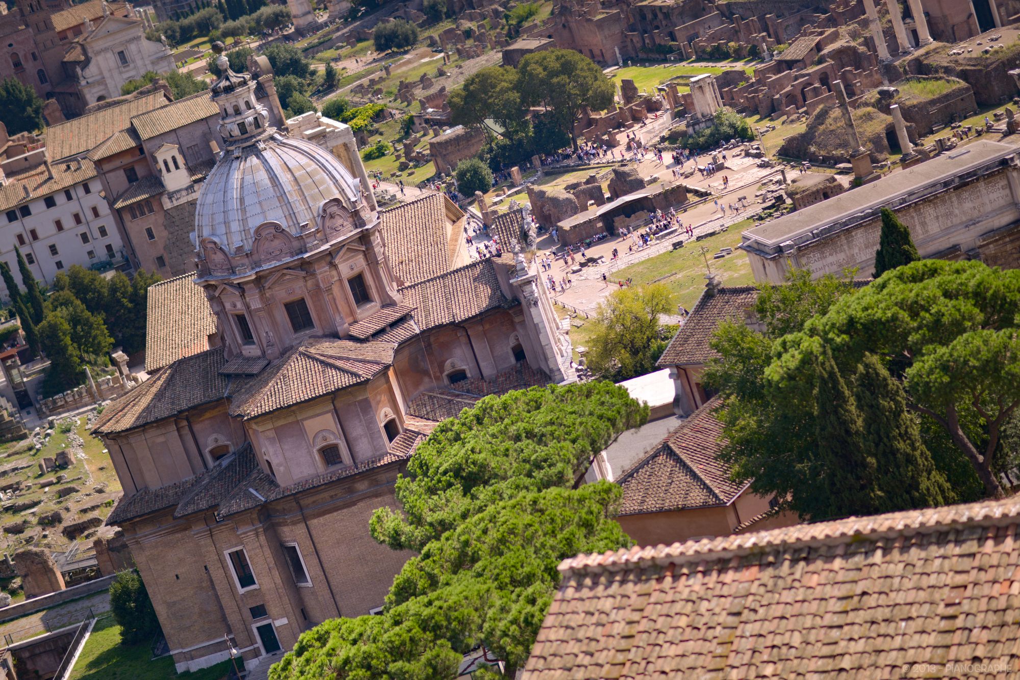 Autel de la Patrie - Vue sur Rome depuis le monument