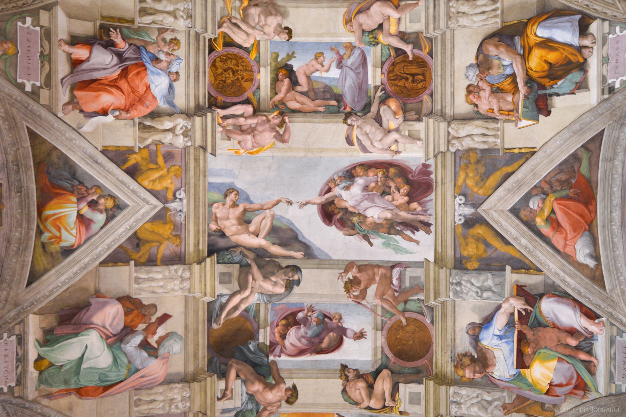 "La Création d'Adam", voûte de la Chapelle Sixtine
